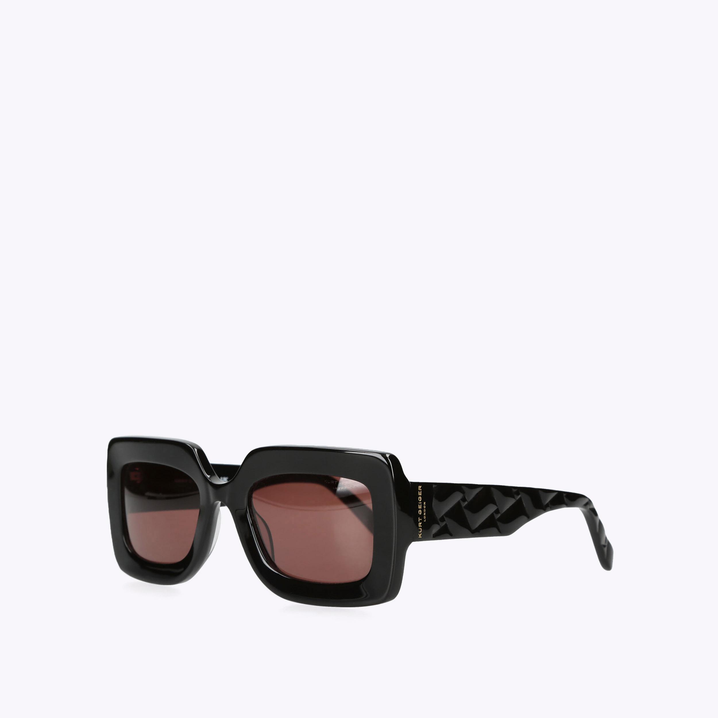 KENSINGTON SUNGLASSES Black Acetate Sunglasses by KURT GEIGER LONDON