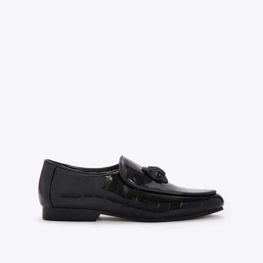 Kurt geiger patent fashion loafers