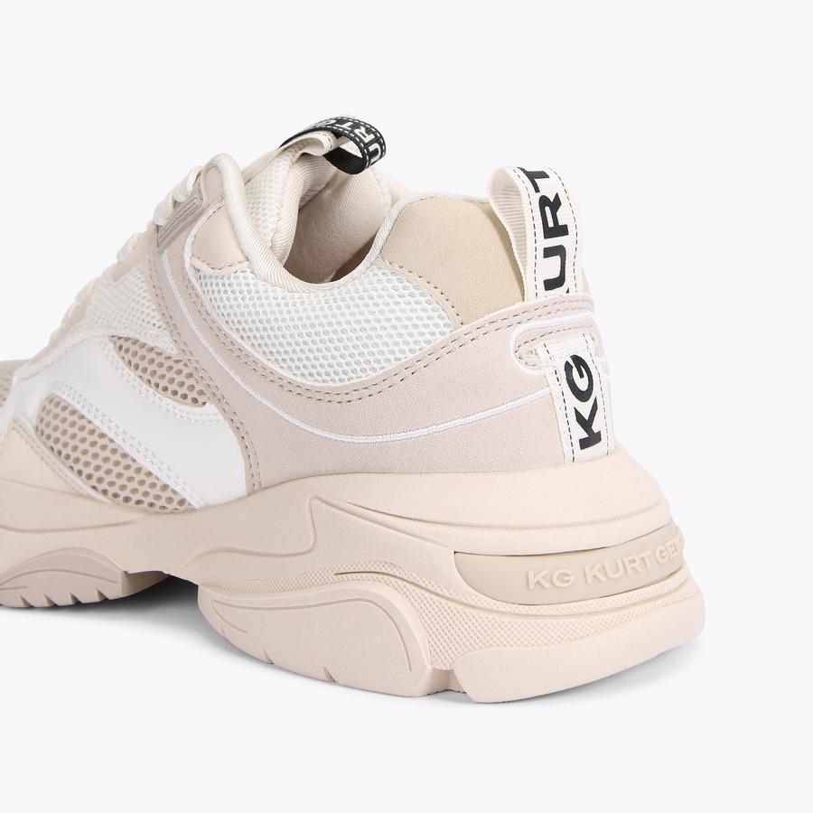 LEXI White Rubber Lace Up Sneaker by KG KURT GEIGER