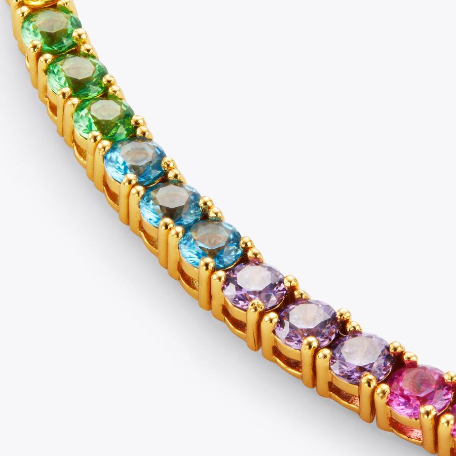 Kurt Geiger Rainbow Crystal good Necklace NEW