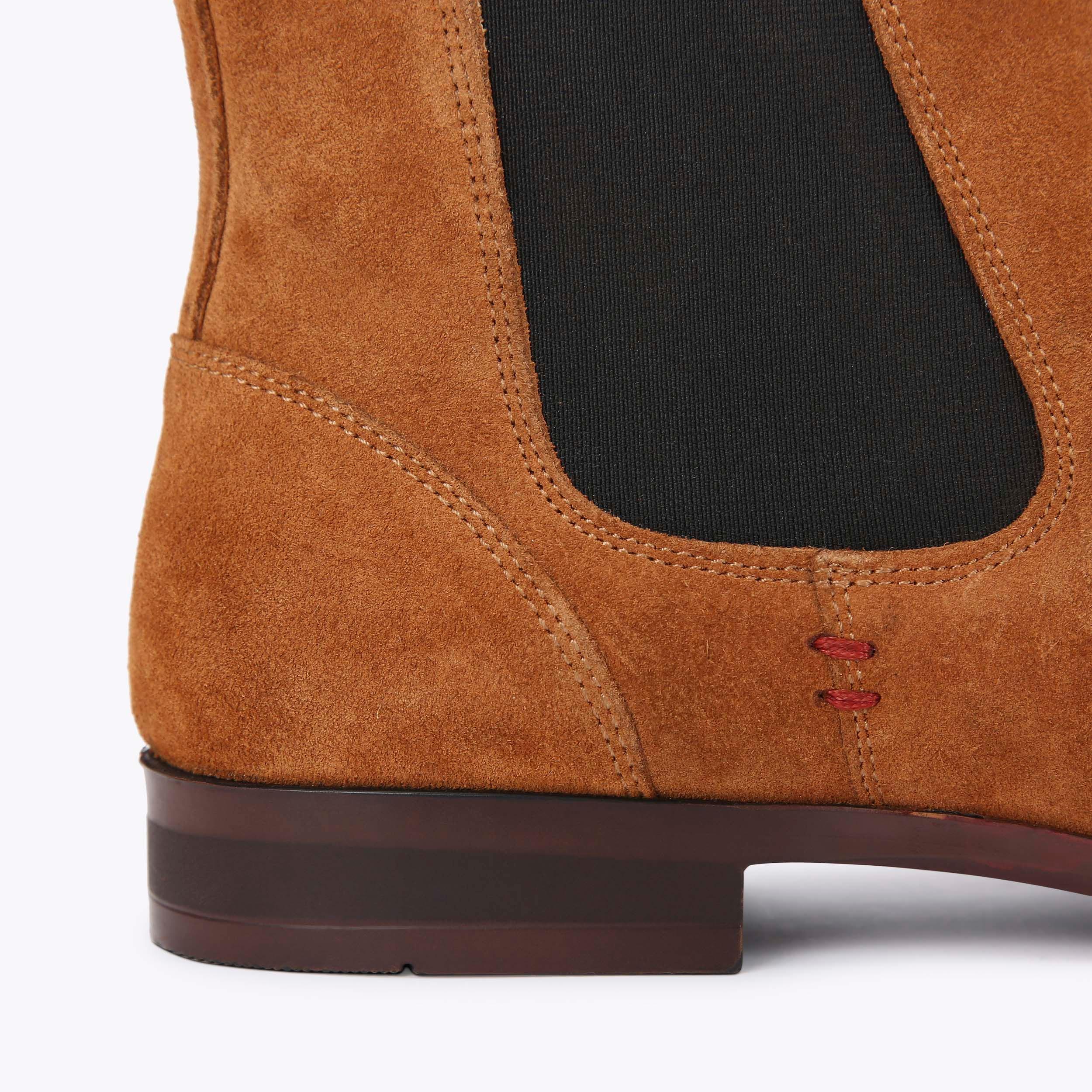 PAX Tan Suede Ankle Boots by KG KURT GEIGER