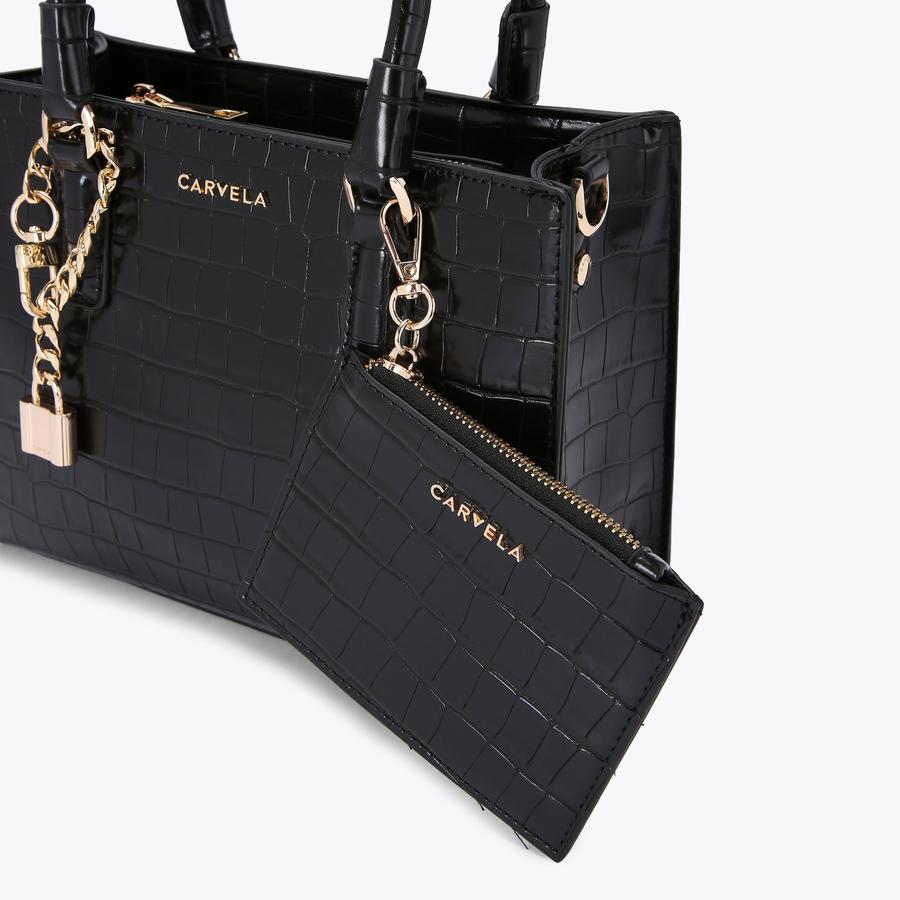 Carvela croc purse deals