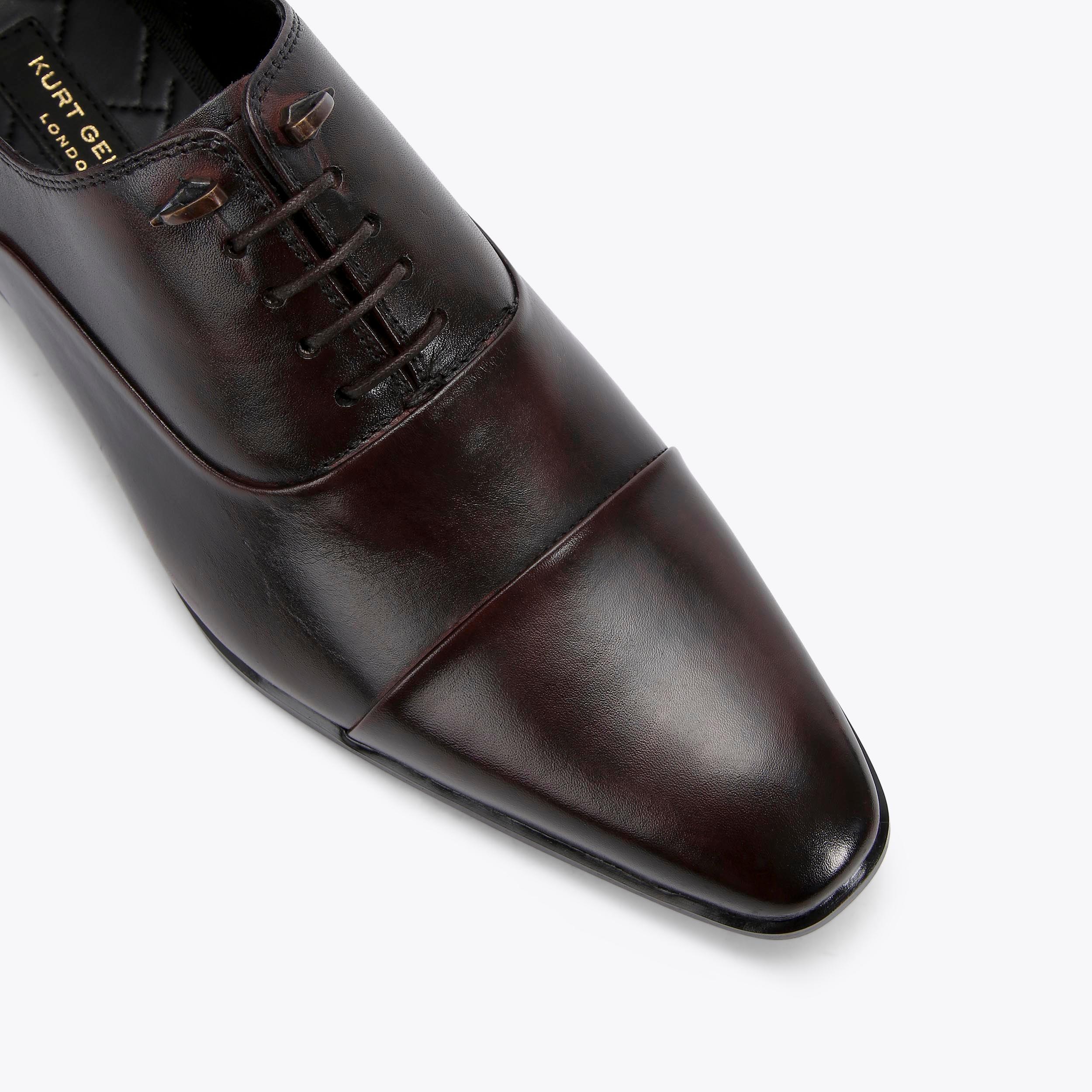 HARDY OXFORD Brown Leather Lace Up Formal Shoe by KURT  display picture 1