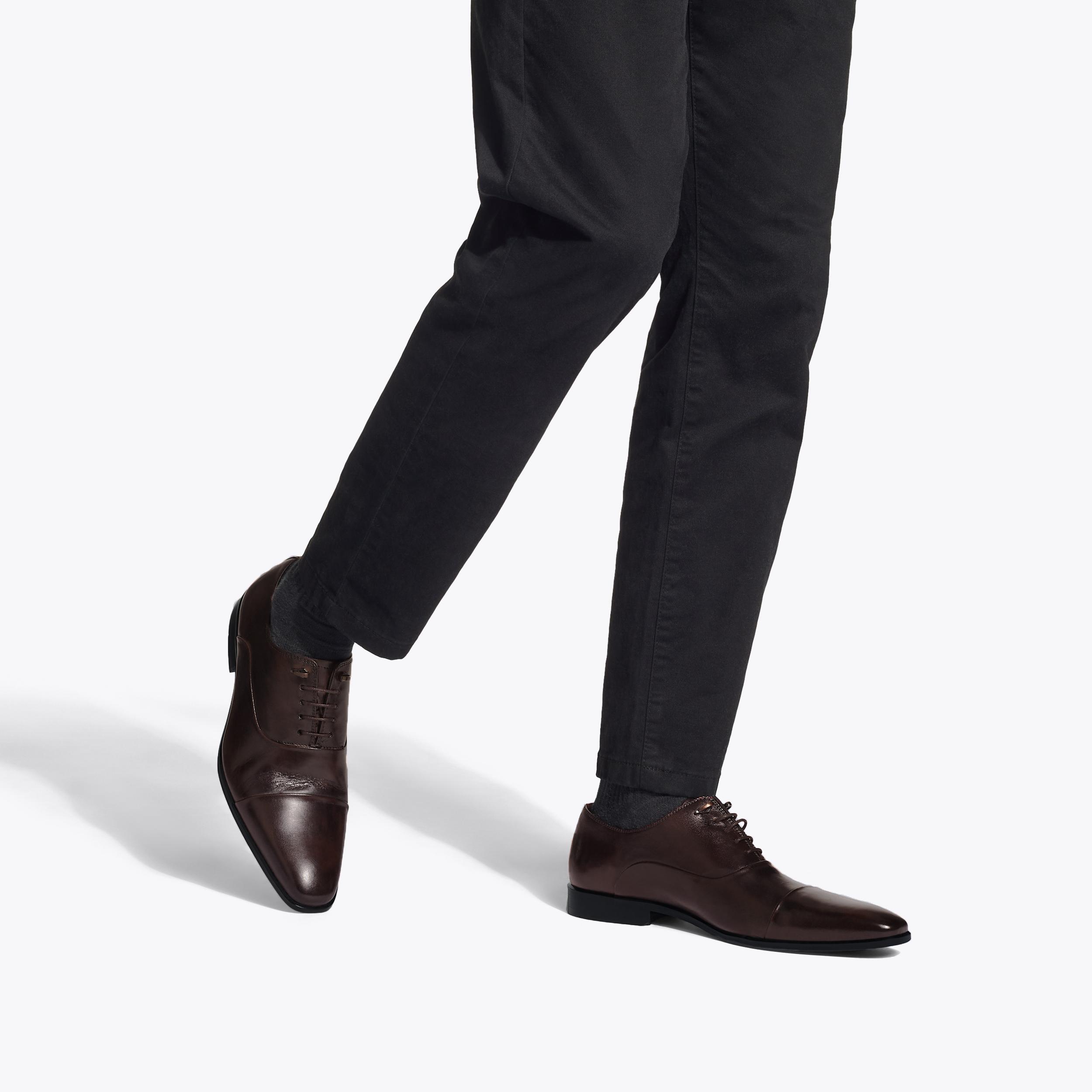 HARDY OXFORD Brown Leather Lace Up Formal Shoe by KURT  display picture 2