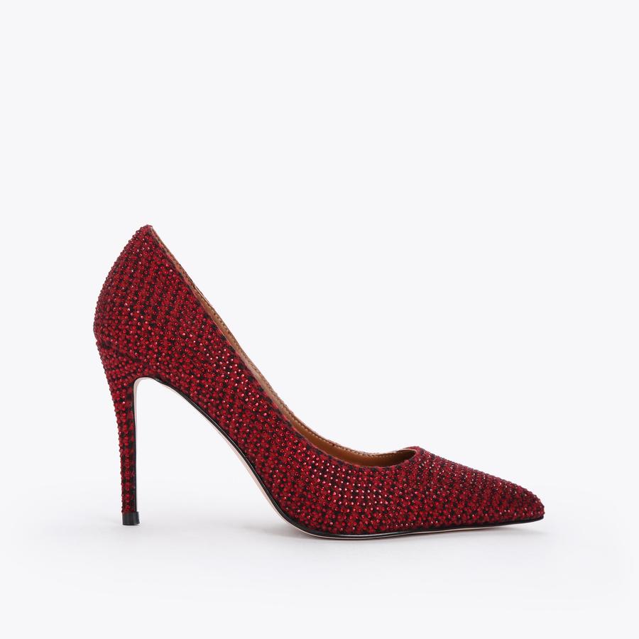 BELGRAVIA Wine Houndstooth Court Heels by KURT GEIGER LONDON