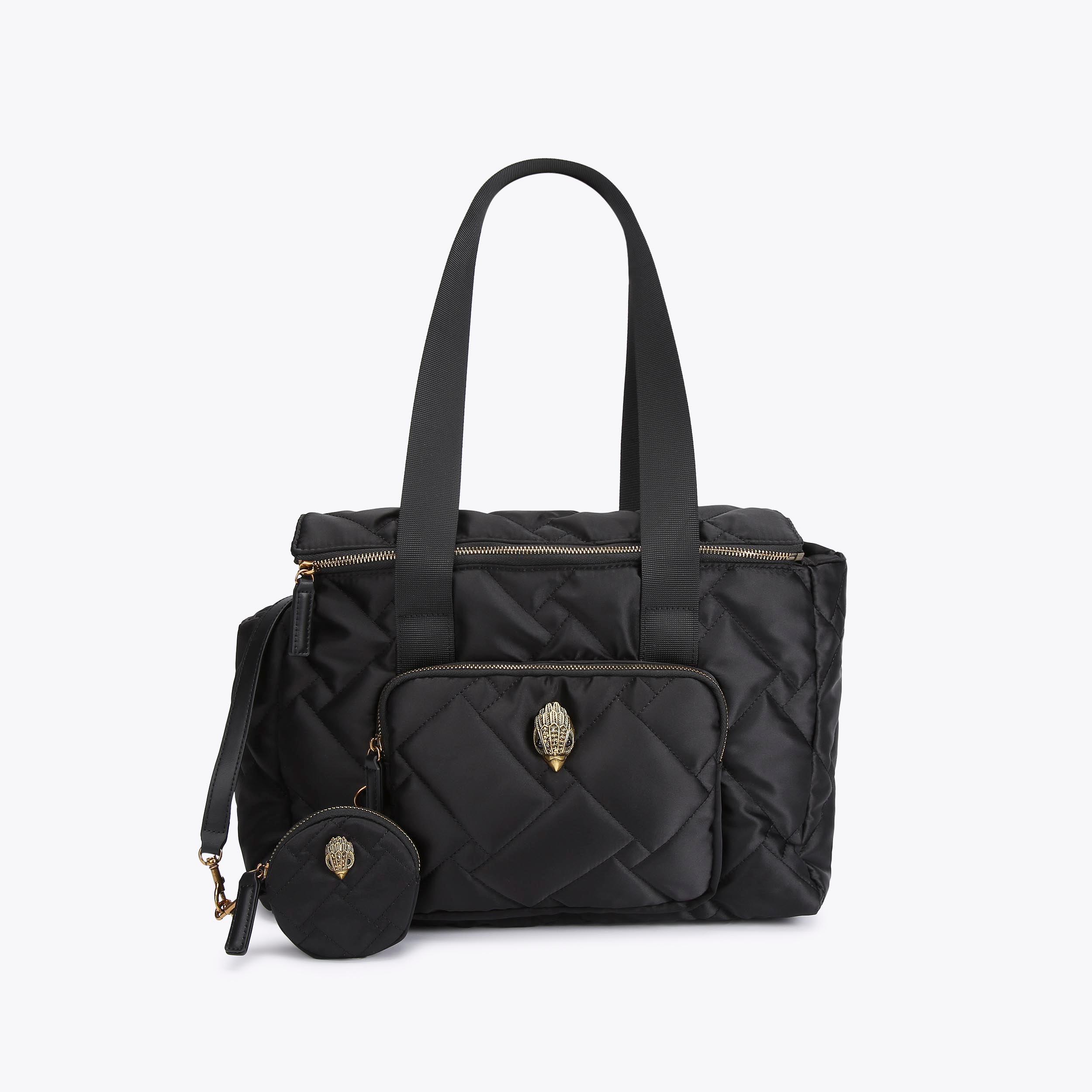 RECYCLED DOG BAG Black Quilted Dog Bag by KURT GEIGER LONDON