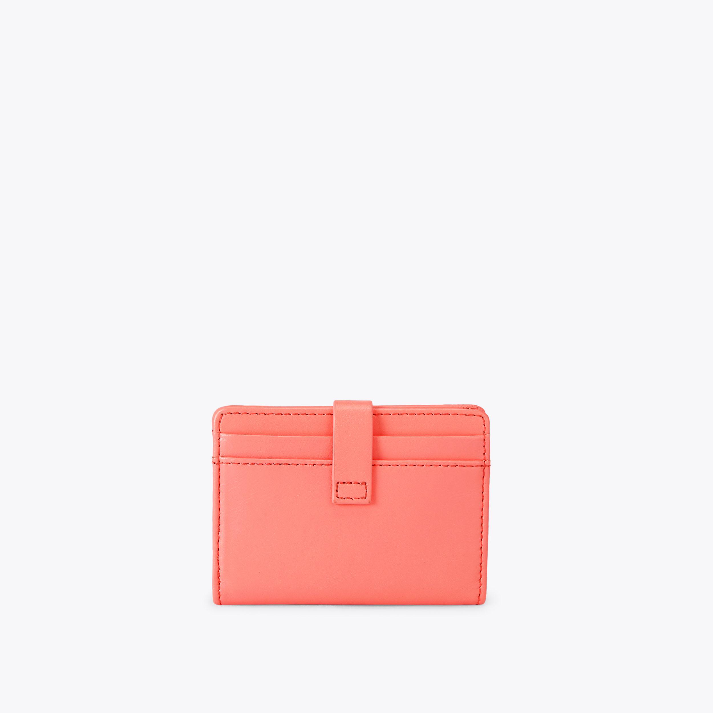 MULTI CARD SHOREDITCH Salmon Pink Purse by Kurt Geiger London