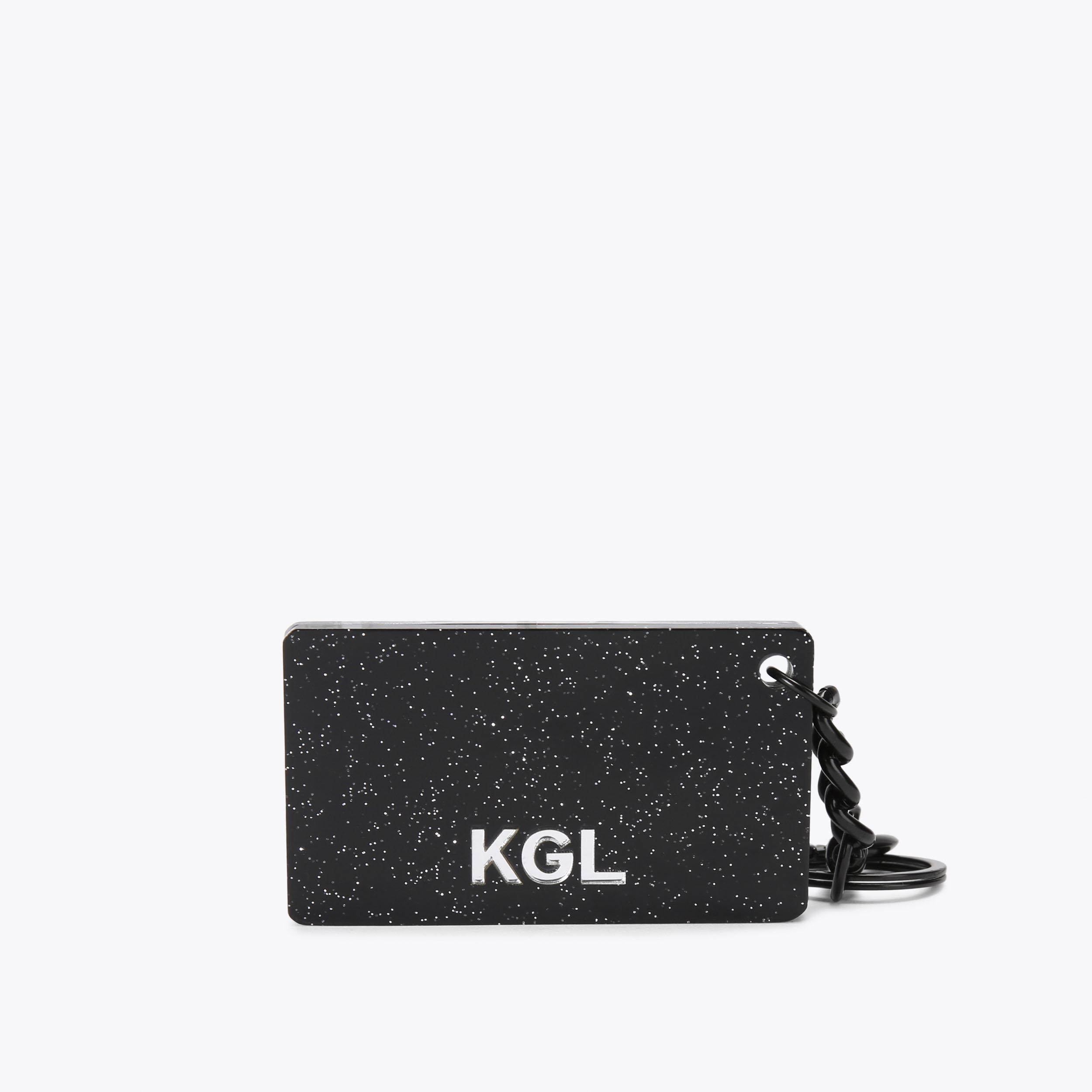 CREDIT CARD KEYRING Black Perspex Credit Card Keychain by KURT GEIGER ...