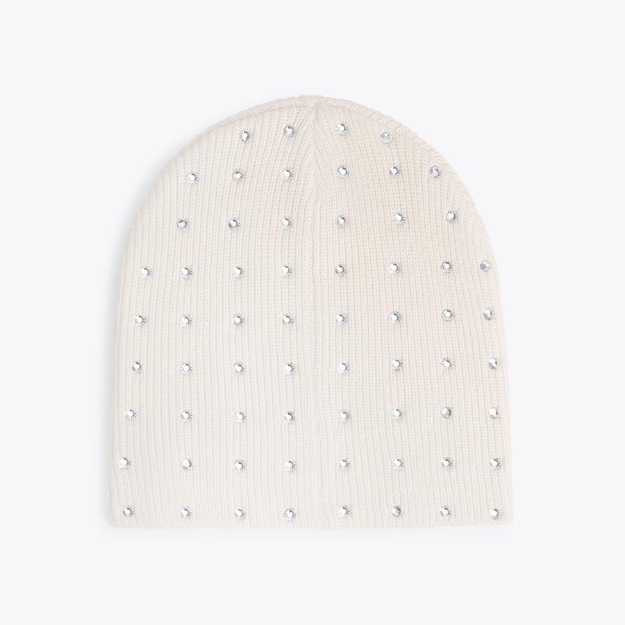 CRYSTAL HAT Bone Crystal Beanie Hat by KURT GEIGER LONDON display picture 1