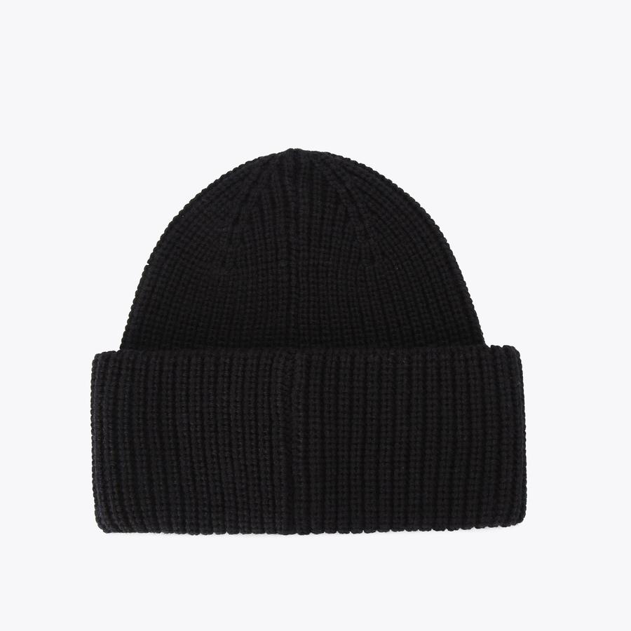 EVIL EYE BEANIE Black Evil Eye Crystal Beanie Hat by KURT 