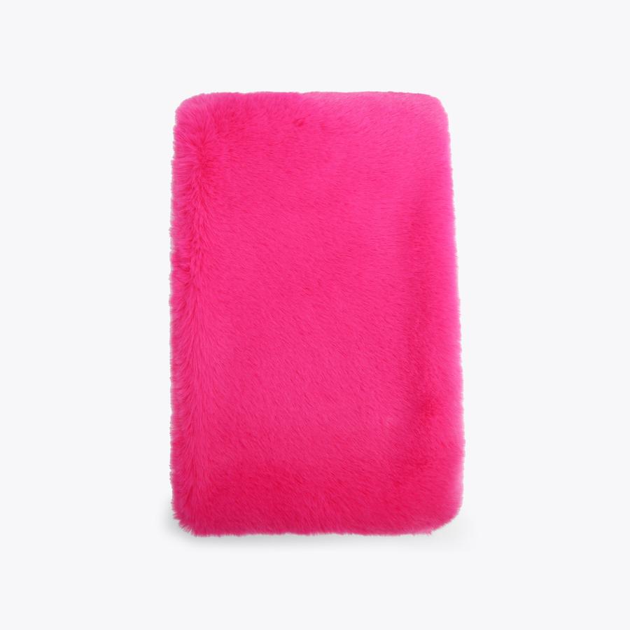 POPPY SCARF Fuchsia Faux Fur Scarf by KURT GEIGER LONDON