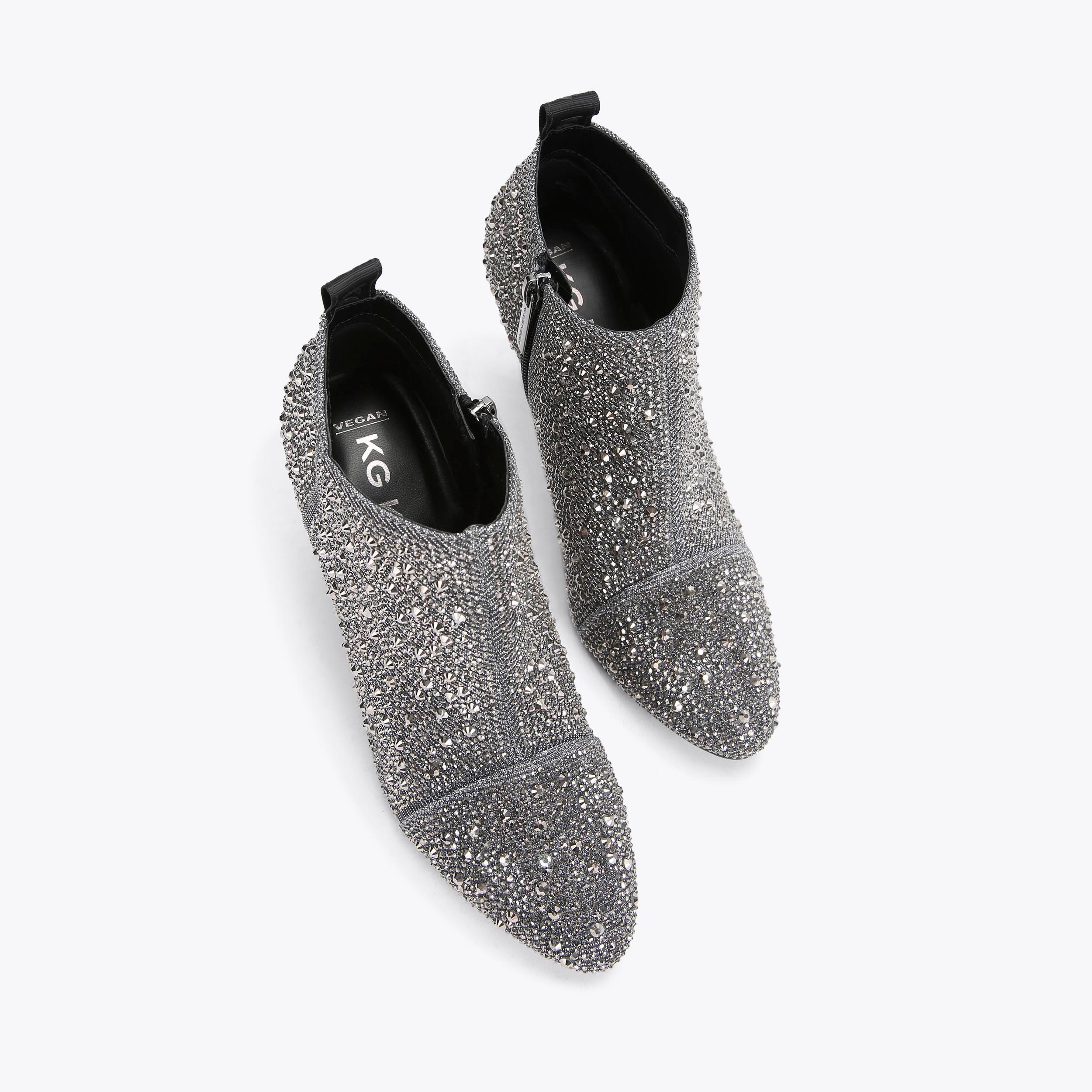 SKYLA Crystal Pewter Ankle Boot by KG KURT GEIGER