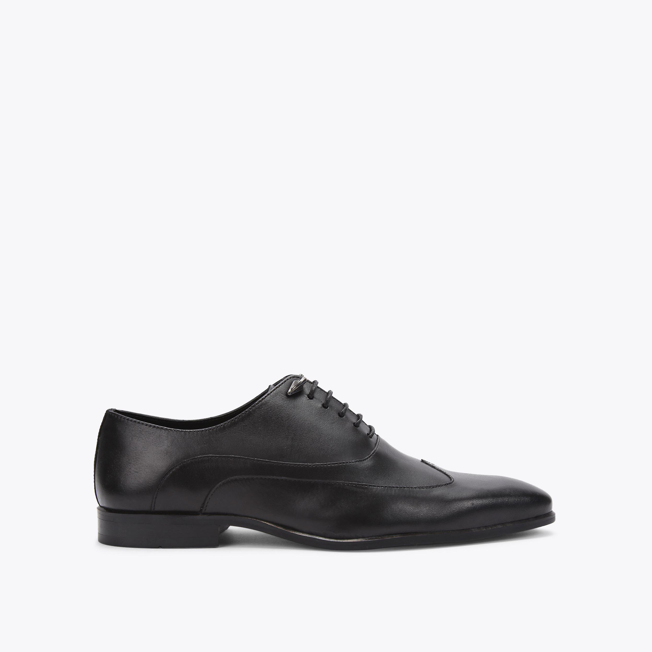 HECTOR Black Leather Tan Lace Up Formal Shoe by KURT GEIGER LONDON