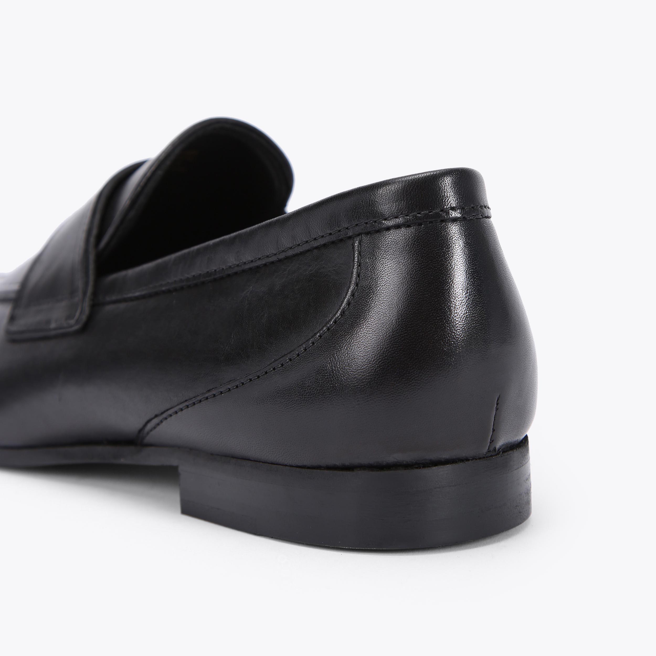 Kurt Geiger London Alistair Penny Black Leather Slip On Loafers Men Size 43 (10) Alistair Black Leather Loafers | Men main image 2