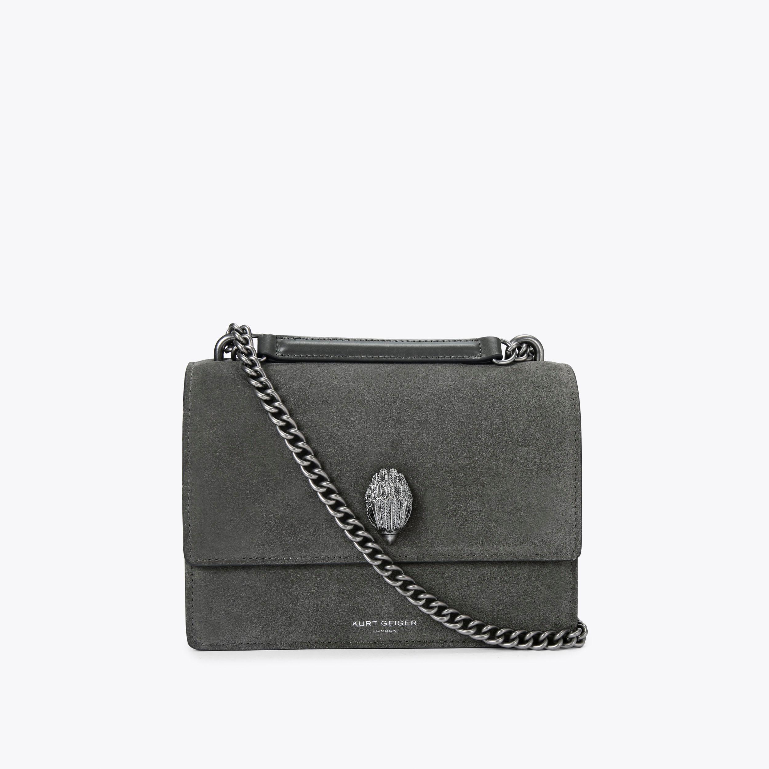 Grey suede crossbody bag online