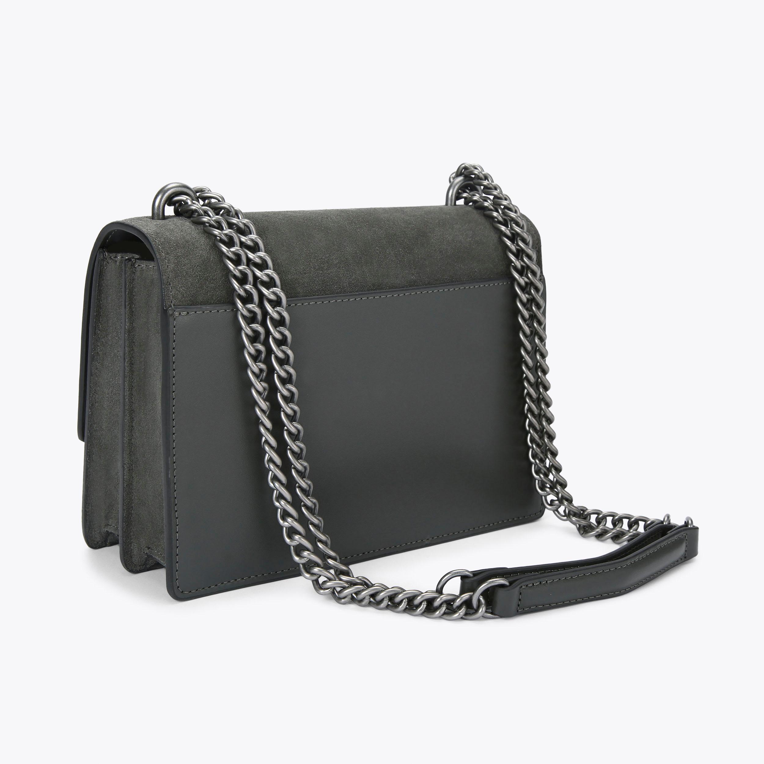 Gray suede crossbody bag online