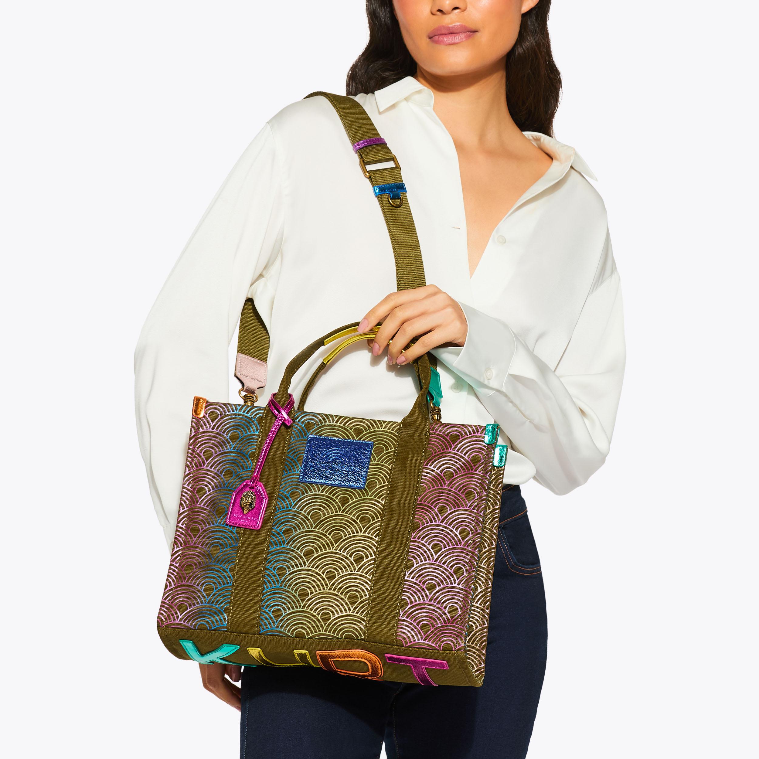 SMALL SOUTHBANK TOTE Khaki Mini Tote by KURT GEIGER LONDON