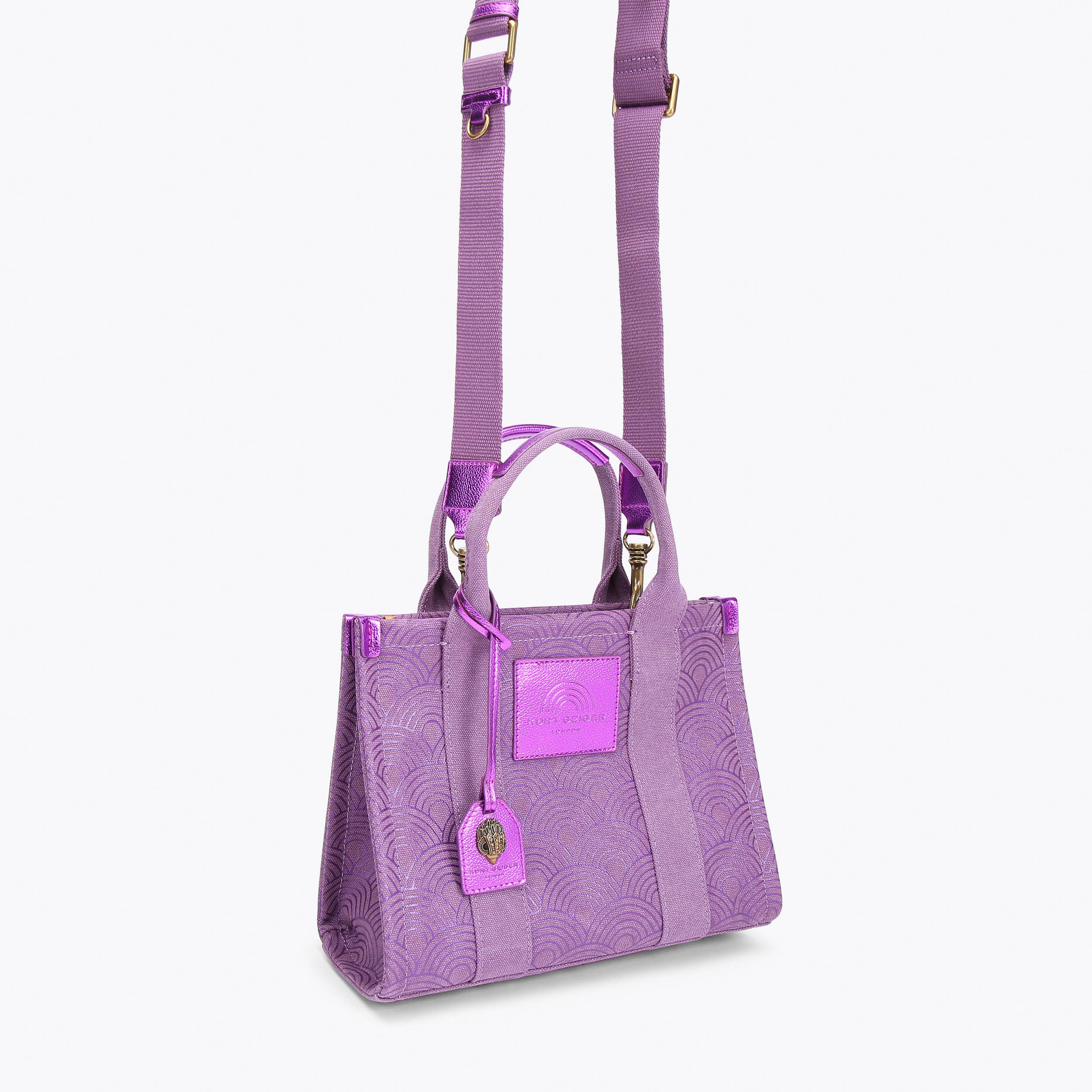 Small Southbank Tote Purple Rainbow Small Cross Body Bag By Kurt Geiger London