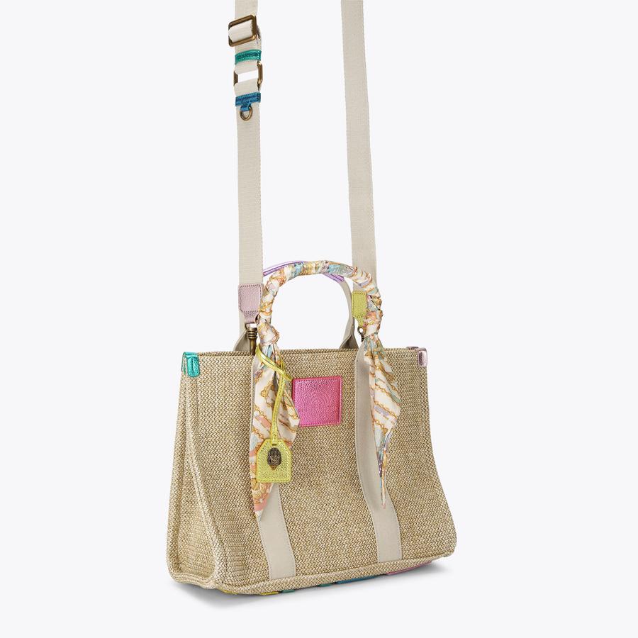 SOUTHBANK TOTE Neutral Woven Tote Bag by KURT GEIGER LONDON