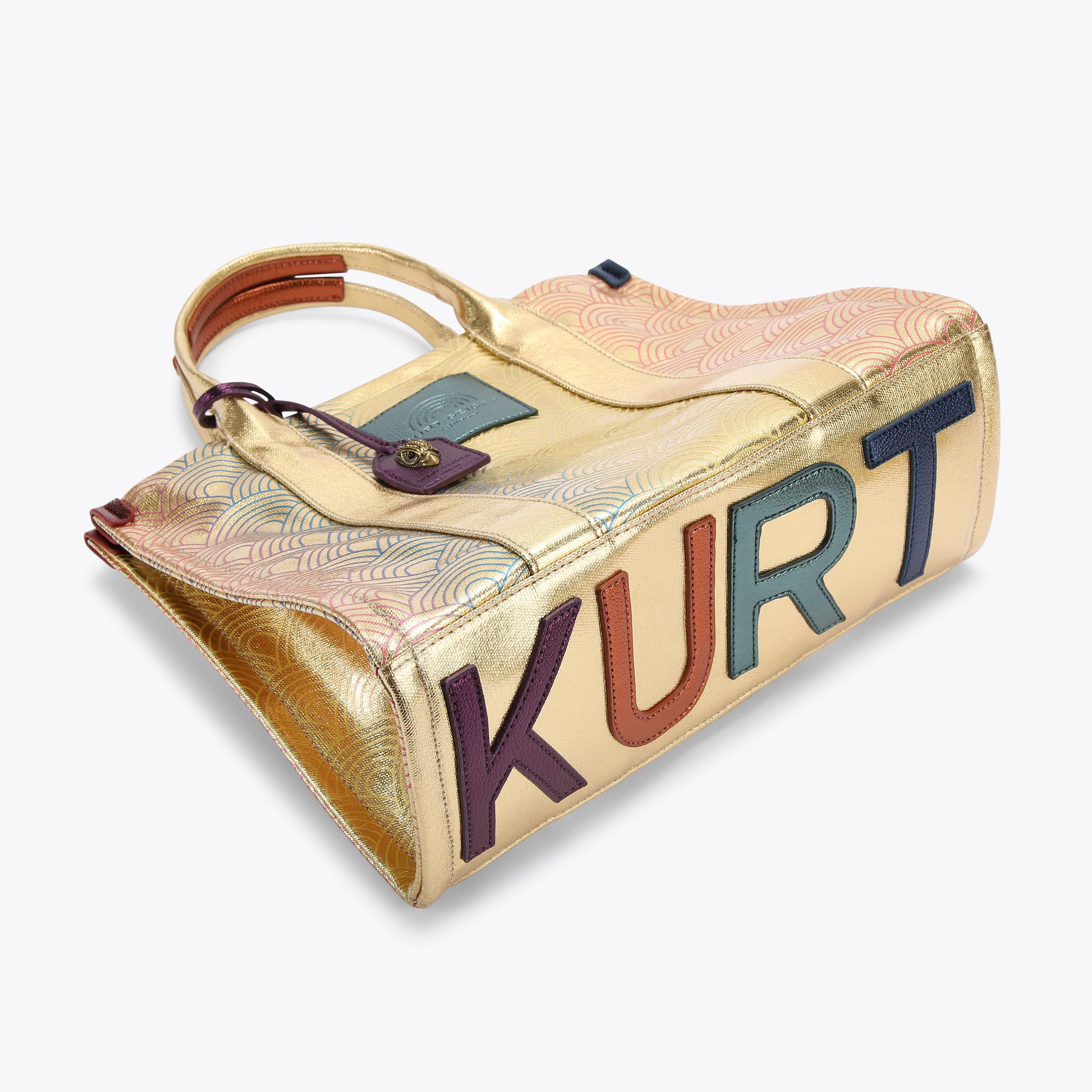 SOUTHBANK TOTE Gold Tote Bag by KURT GEIGER LONDON