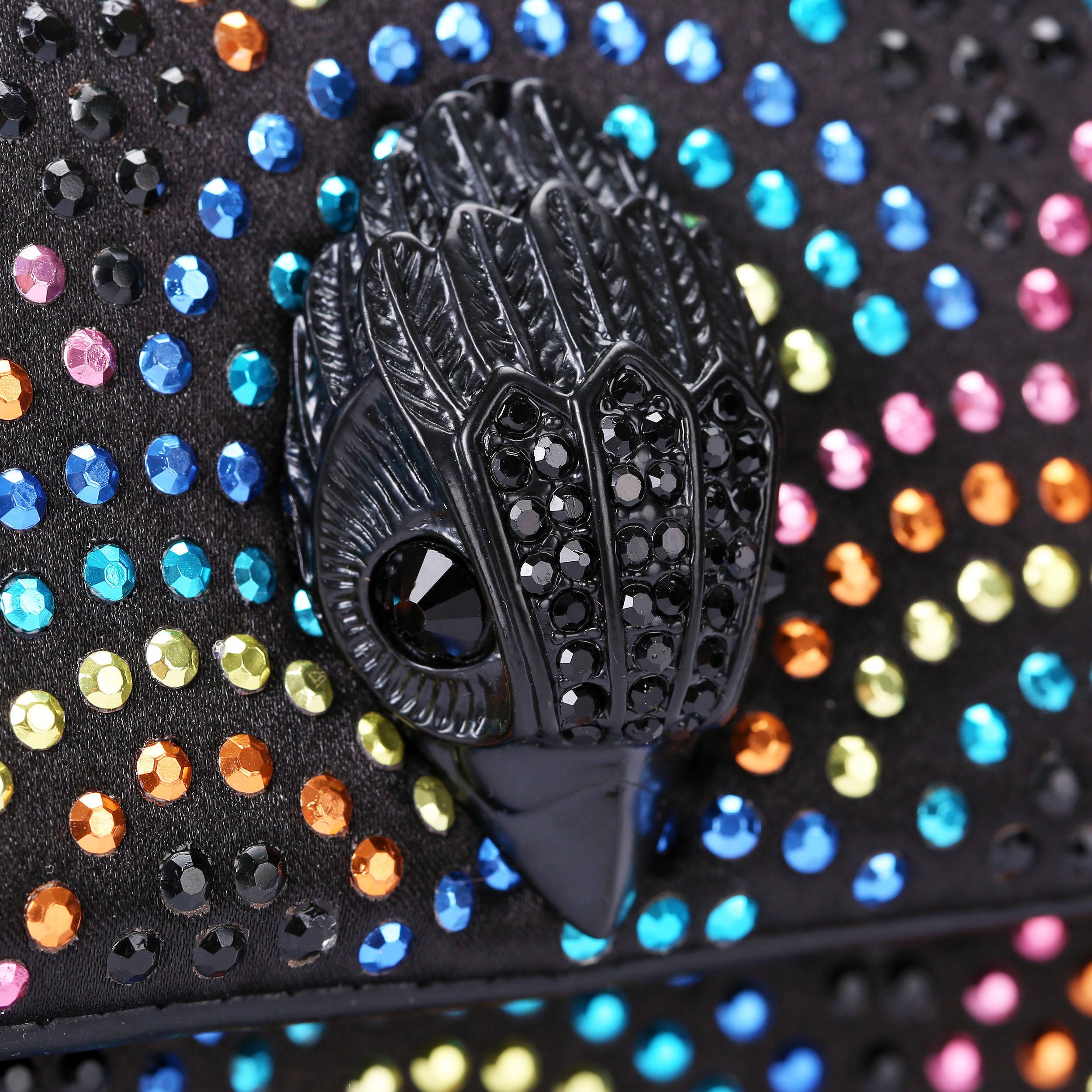 NEW kurt geiger crystal studded rainbow crossbody bag online