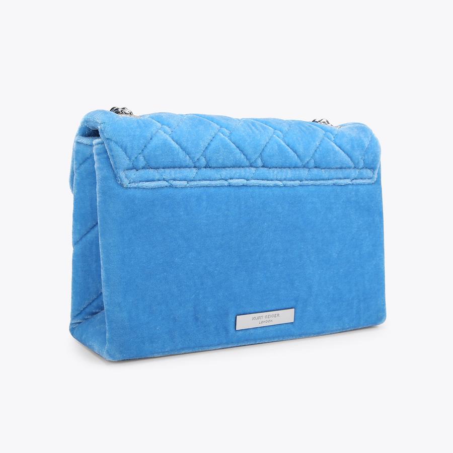 ★hai★ Edith Bag Velvet Blue Filey Navy Velvet Pouch Bag | Limited Edition Deadstock