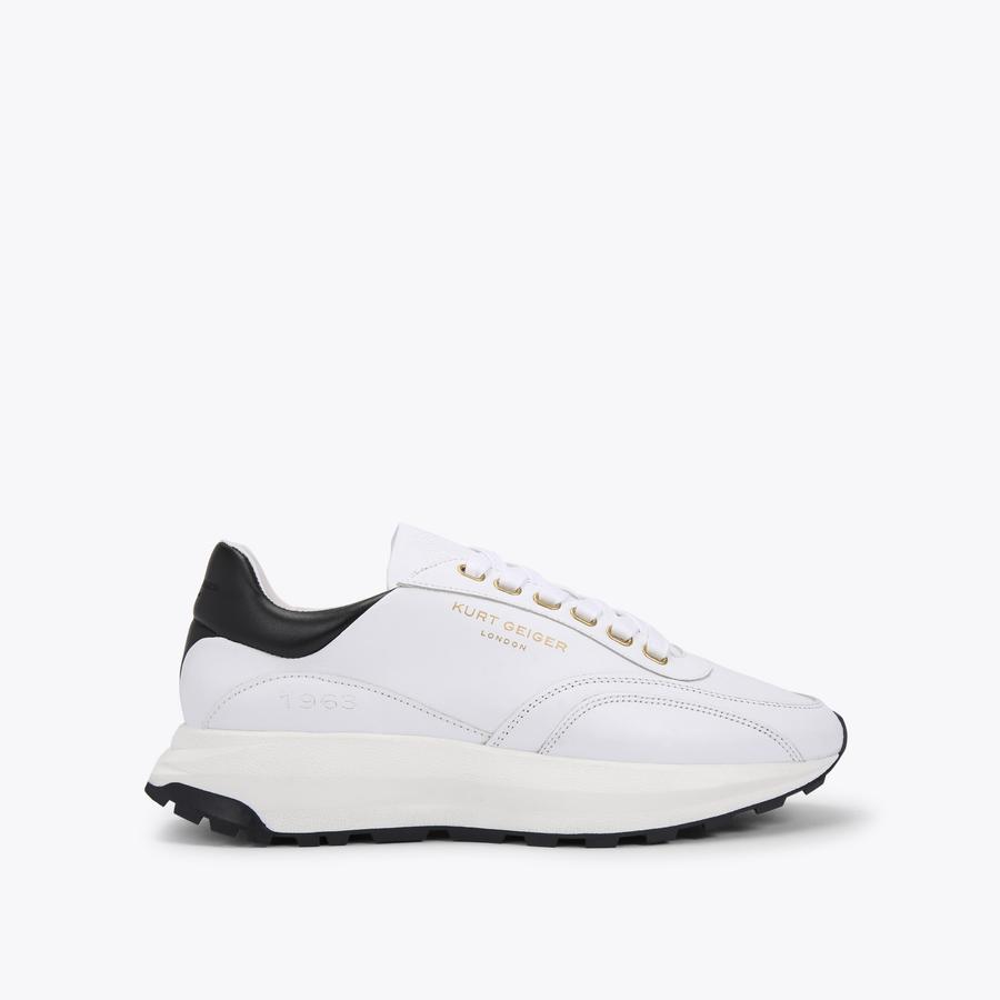 Mens white kurt geiger trainers online