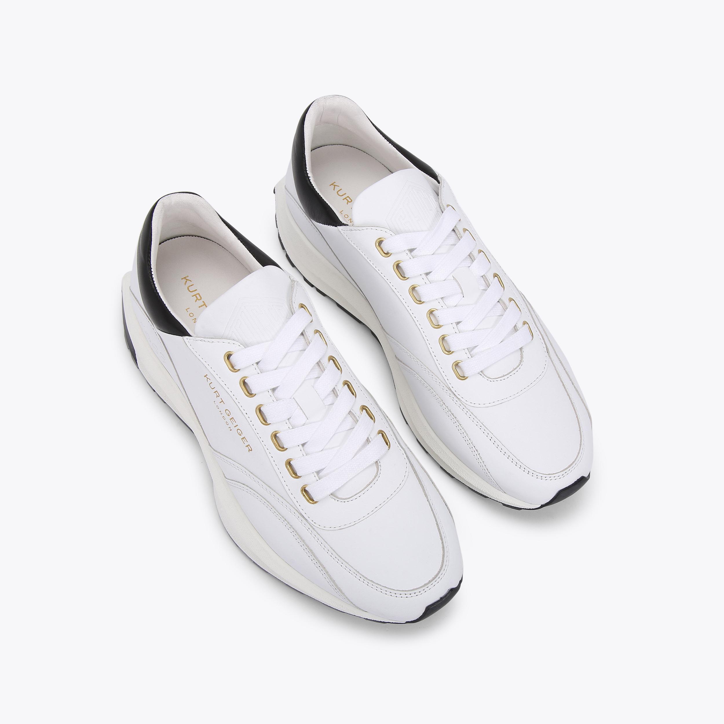 Kurt geiger white trainers mens deals