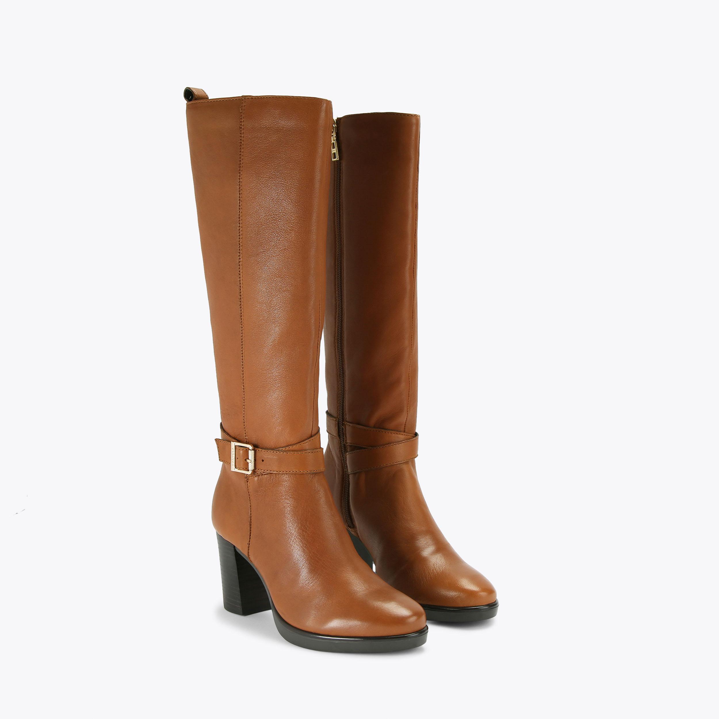 Carvela petra clearance boots tan