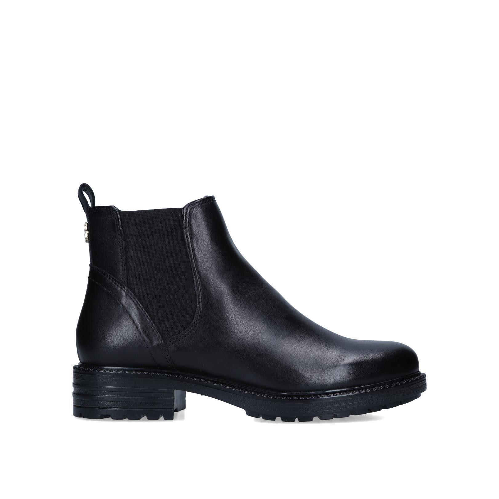 SECIL CHELSEA Black Leather Ankle Boots by CARVELA