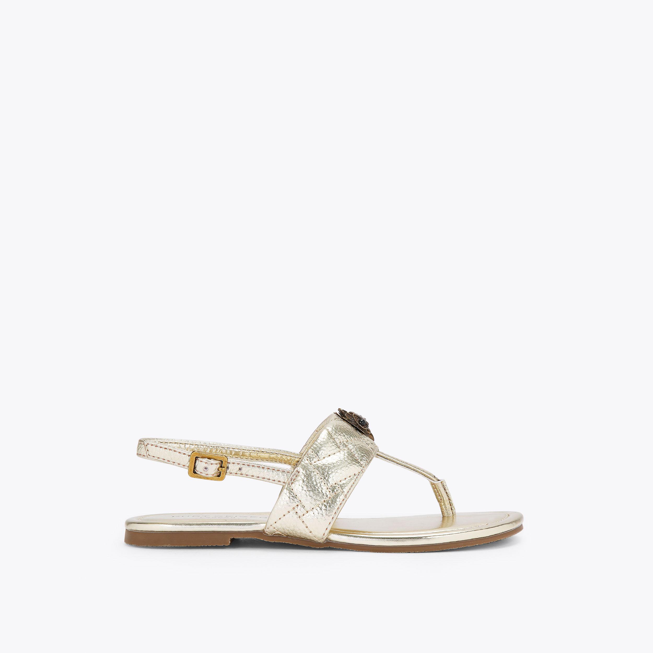 Kurt geiger cheap gold sandals