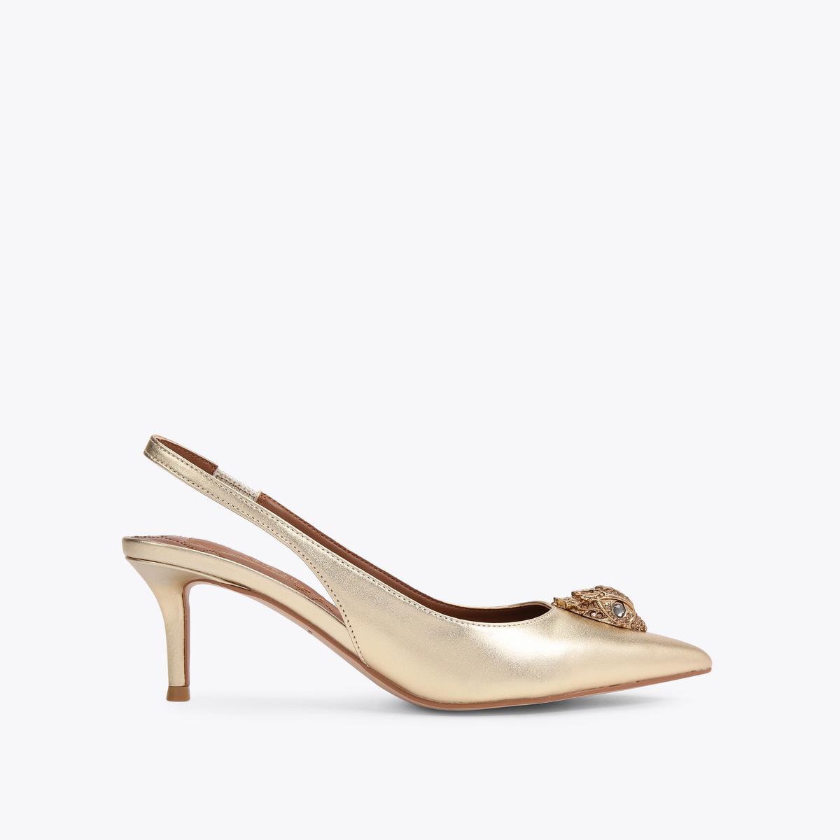 Belgravia Sling Back Heel - metallics