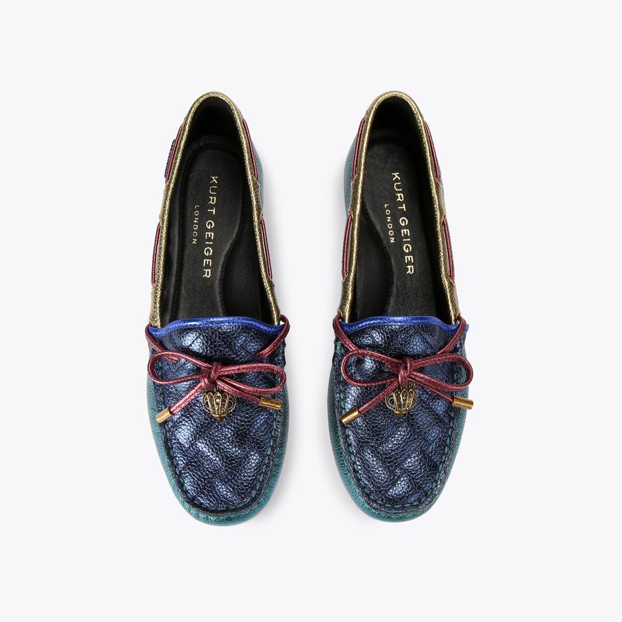 EAGLE MOCCASIN Leather Slip On Loafers by KURT GEIGER LONDON