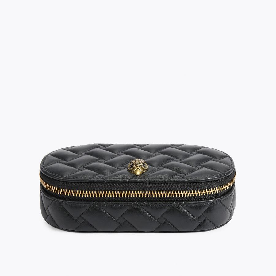 KENSINGTON JEWELLERY CASE Black Travel Case by KURT GEIGER LONDON
