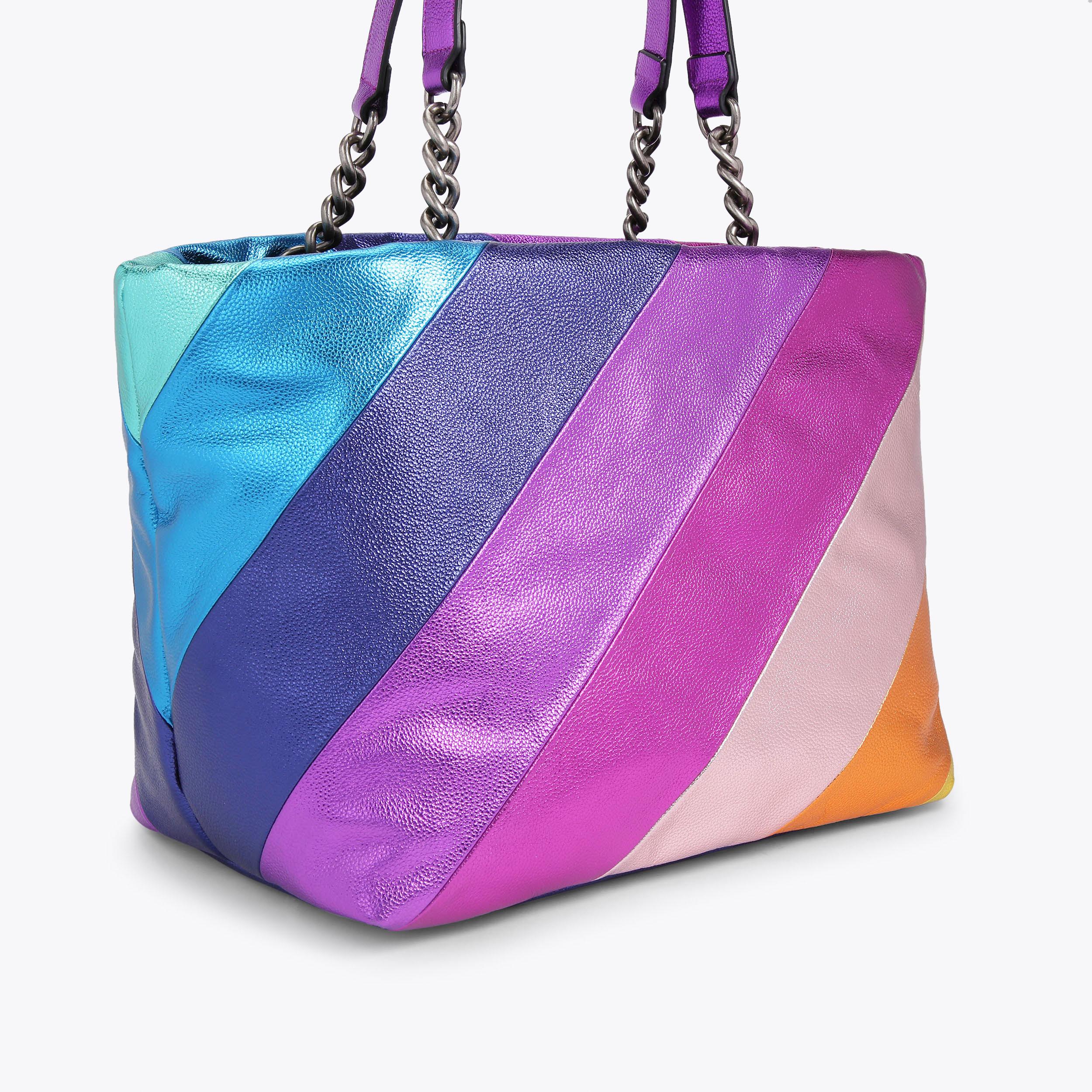 KENSINGTON SHOPPER Rainbow Leather Shopper by KURT GEIGER LONDON