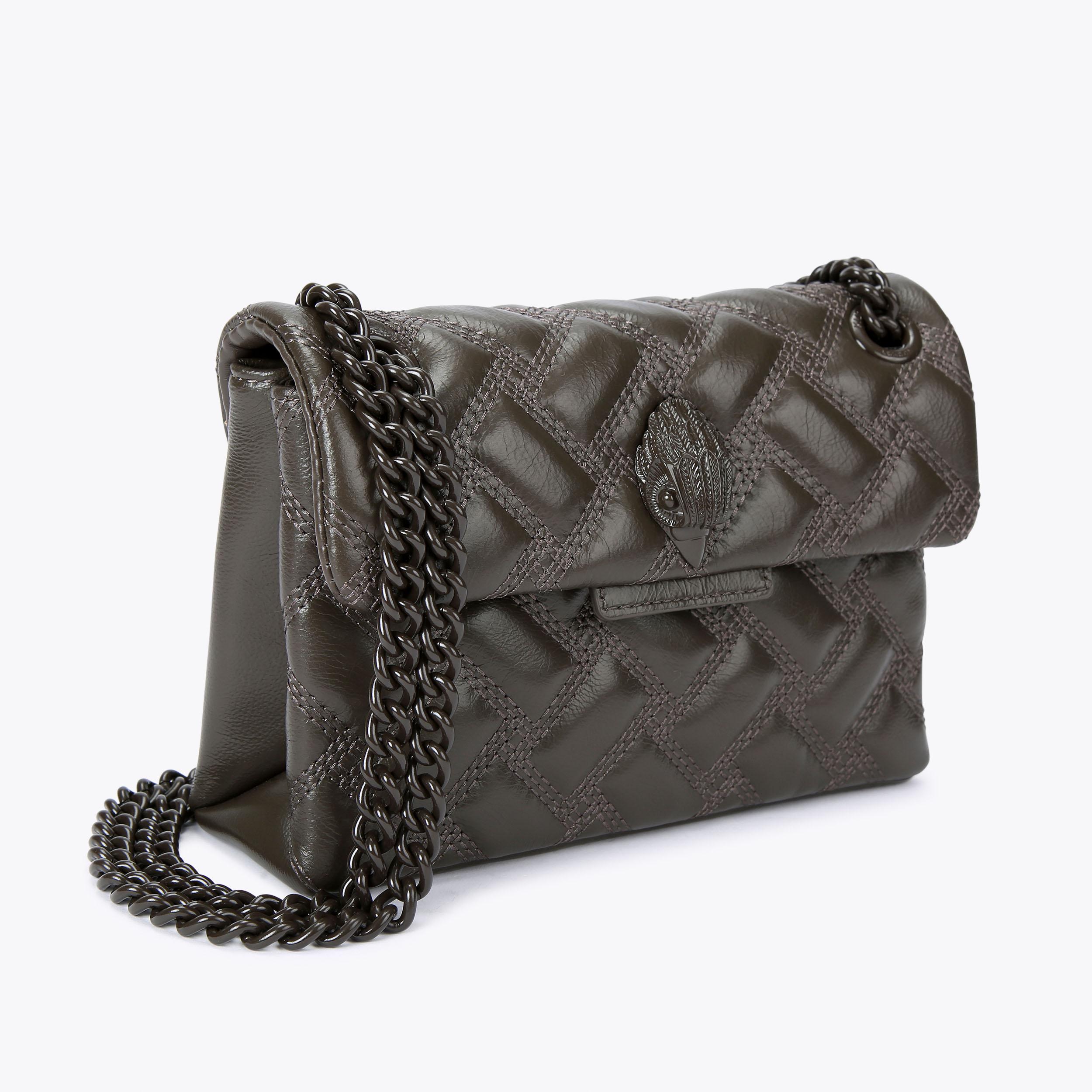 MINI KENSINGTON DRENCH Brown Cross Body Bag by KURT GEIGER LONDON