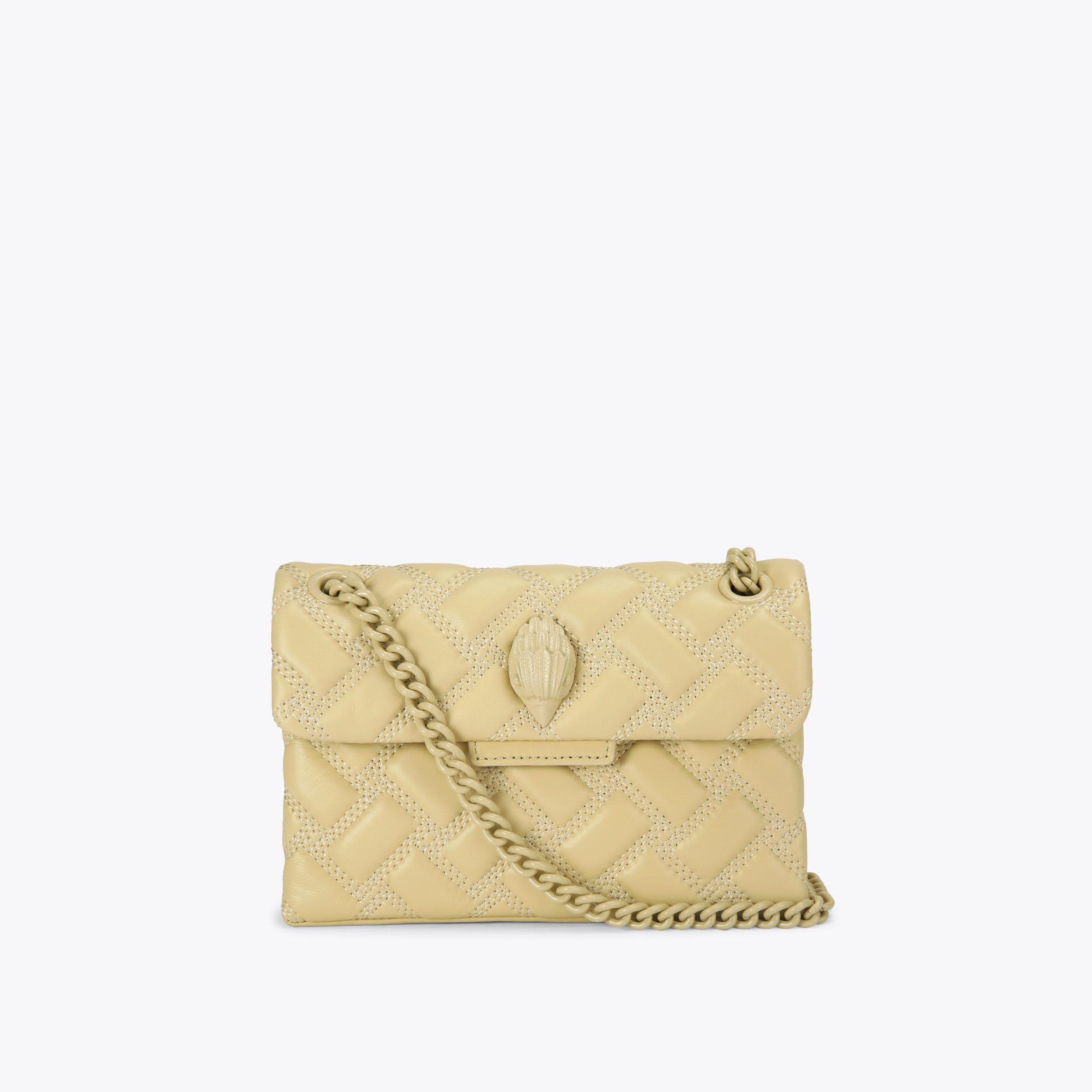 MINI KENSINGTON DRENCH Cream Cross Body Bag by KURT GEIGER LONDON