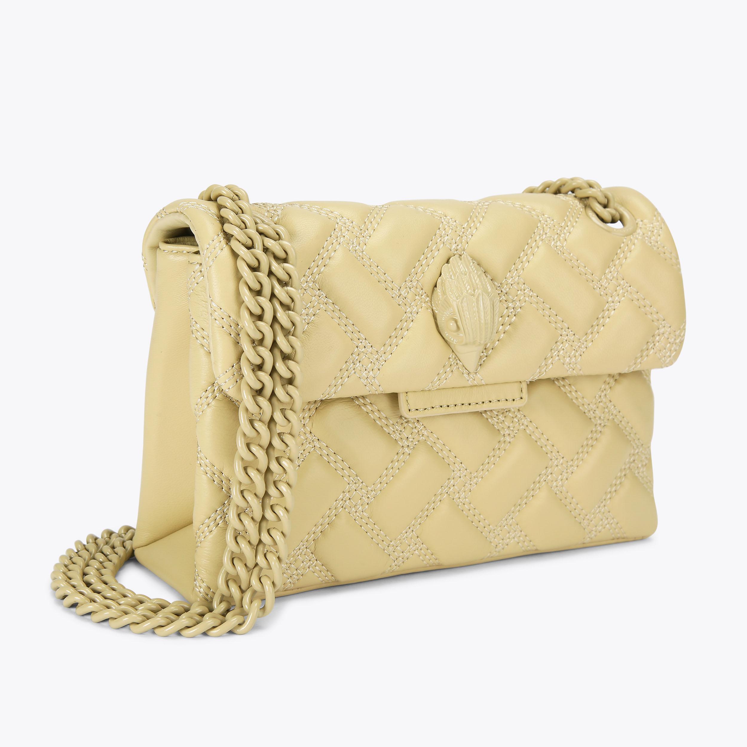 MINI KENSINGTON DRENCH Cream Cross Body Bag by KURT GEIGER LONDON