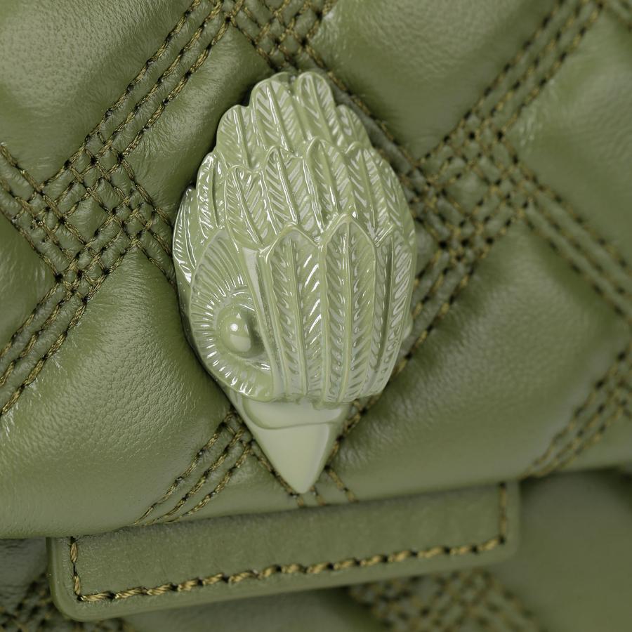 MINI KENSINGTON DRENCH Khaki Cross Body Bag by KURT GEIGER LONDON
