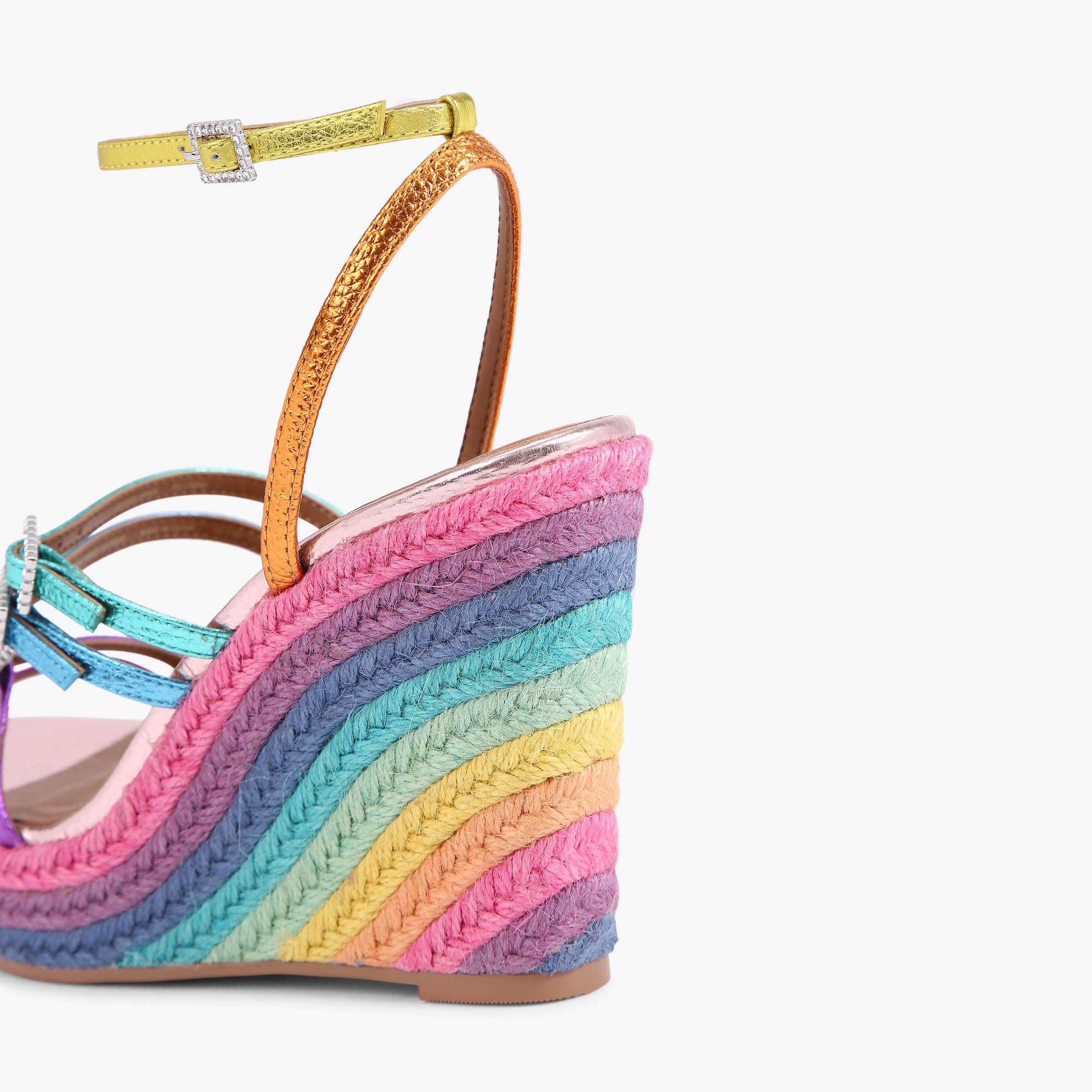 Multi color wedges sale