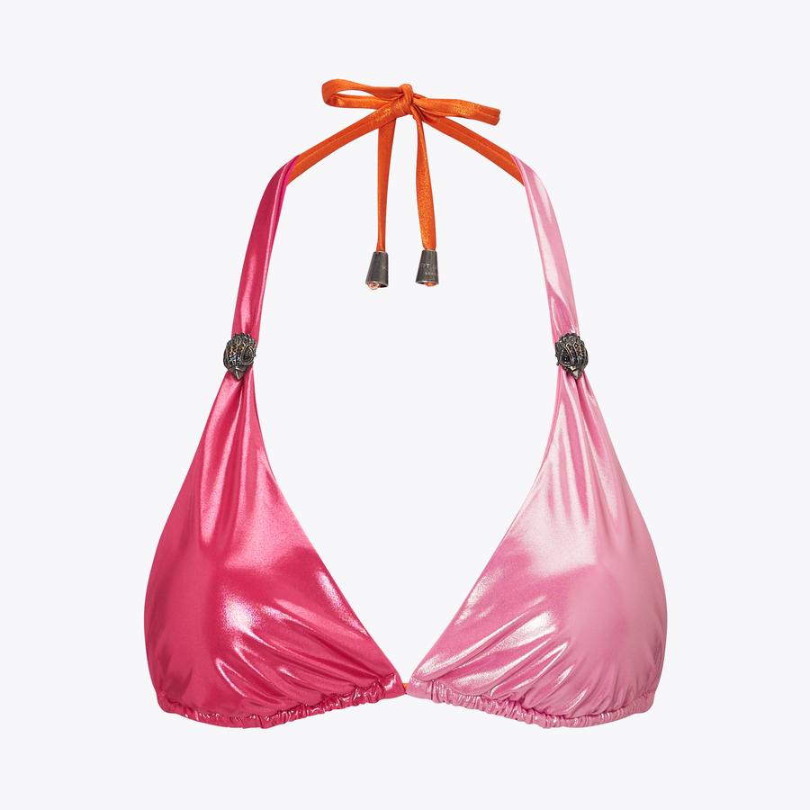 KENSINGTON TRIANGLE TOP Pink Bikini Top by KURT GEIGER LONDON