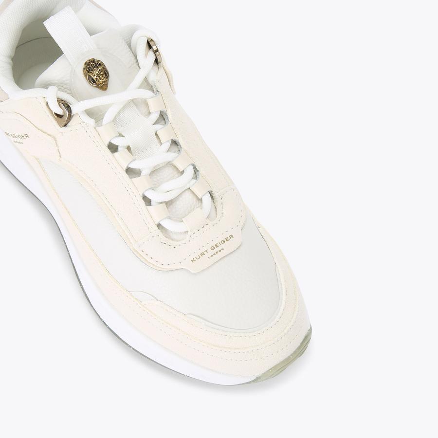 KENSINGTON SNEAKER Bone Leather Sneakers by KURT GEIGER LONDON