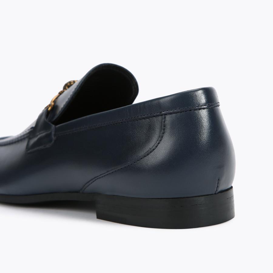 ALISTAIR Navy Slip On Loafers by KURT GEIGER LONDON
