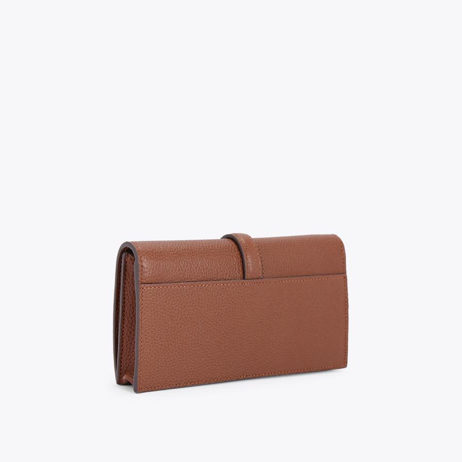 HENLEY LOCK WALLET Brown Leather Wallet by CARVELA