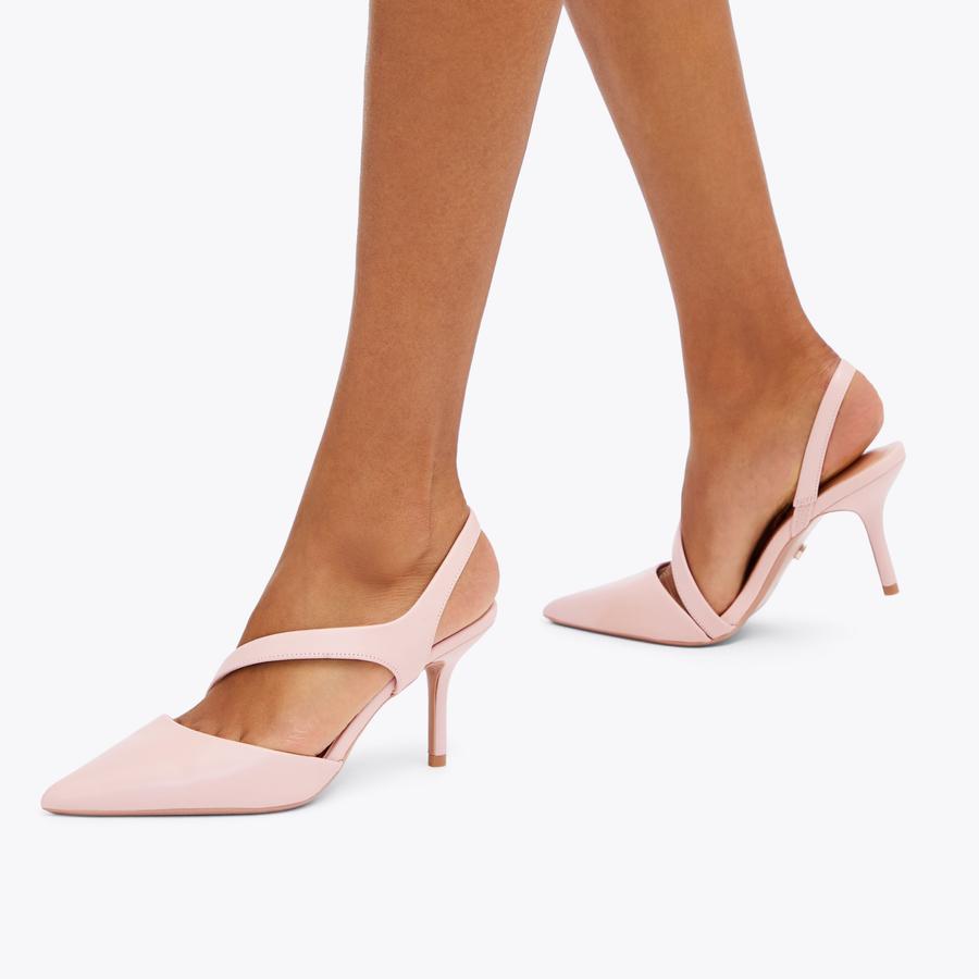 SYMMETRY COURT Pale Pink Leather Heels by CARVELA