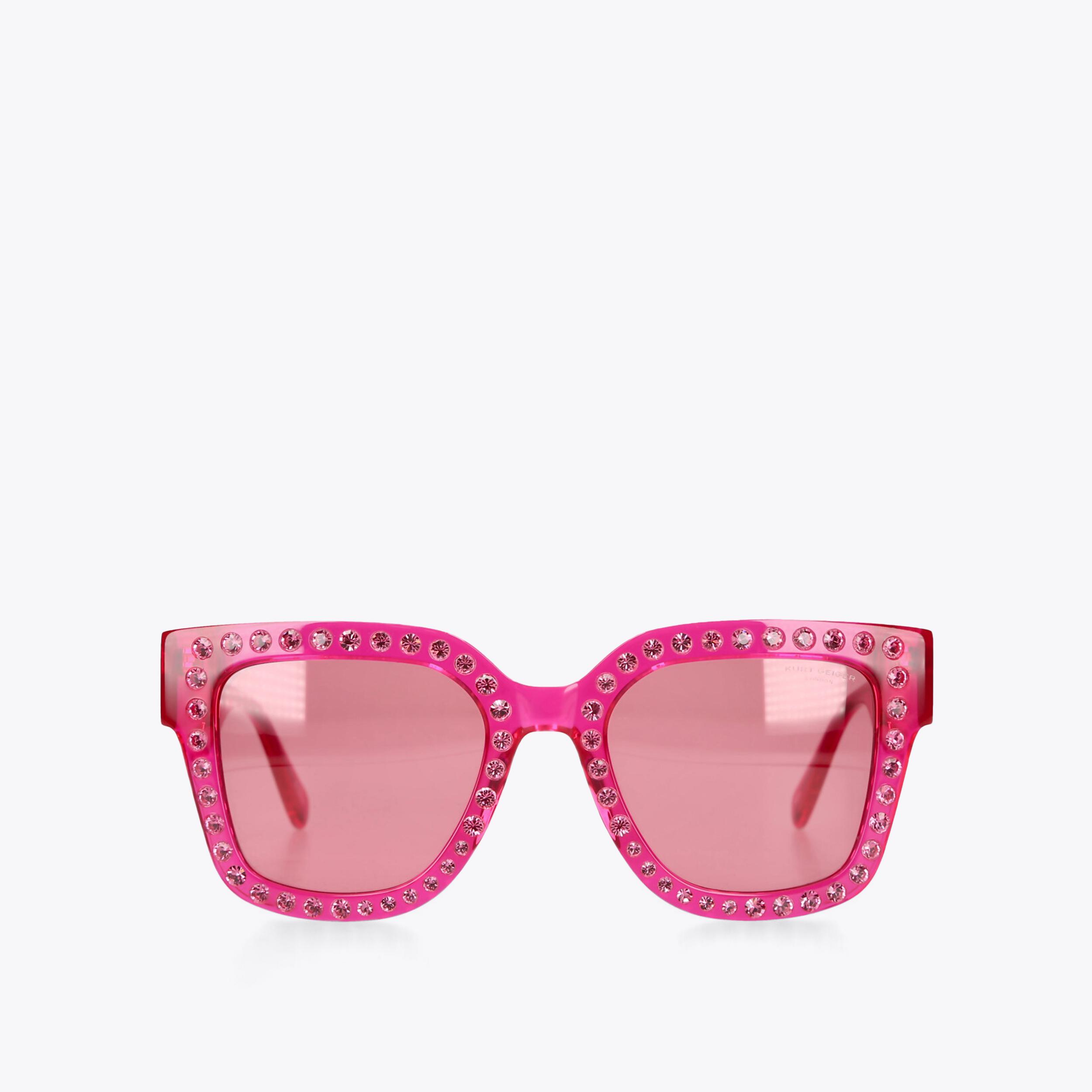 JEWEL SUNGLASSES Fuchsia Sunglasses by KURT GEIGER LONDON