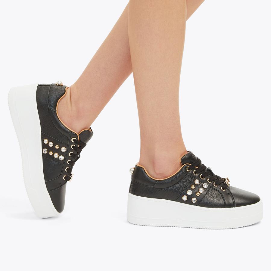 PRECIOUS Black Pearl Trainers by CARVELA