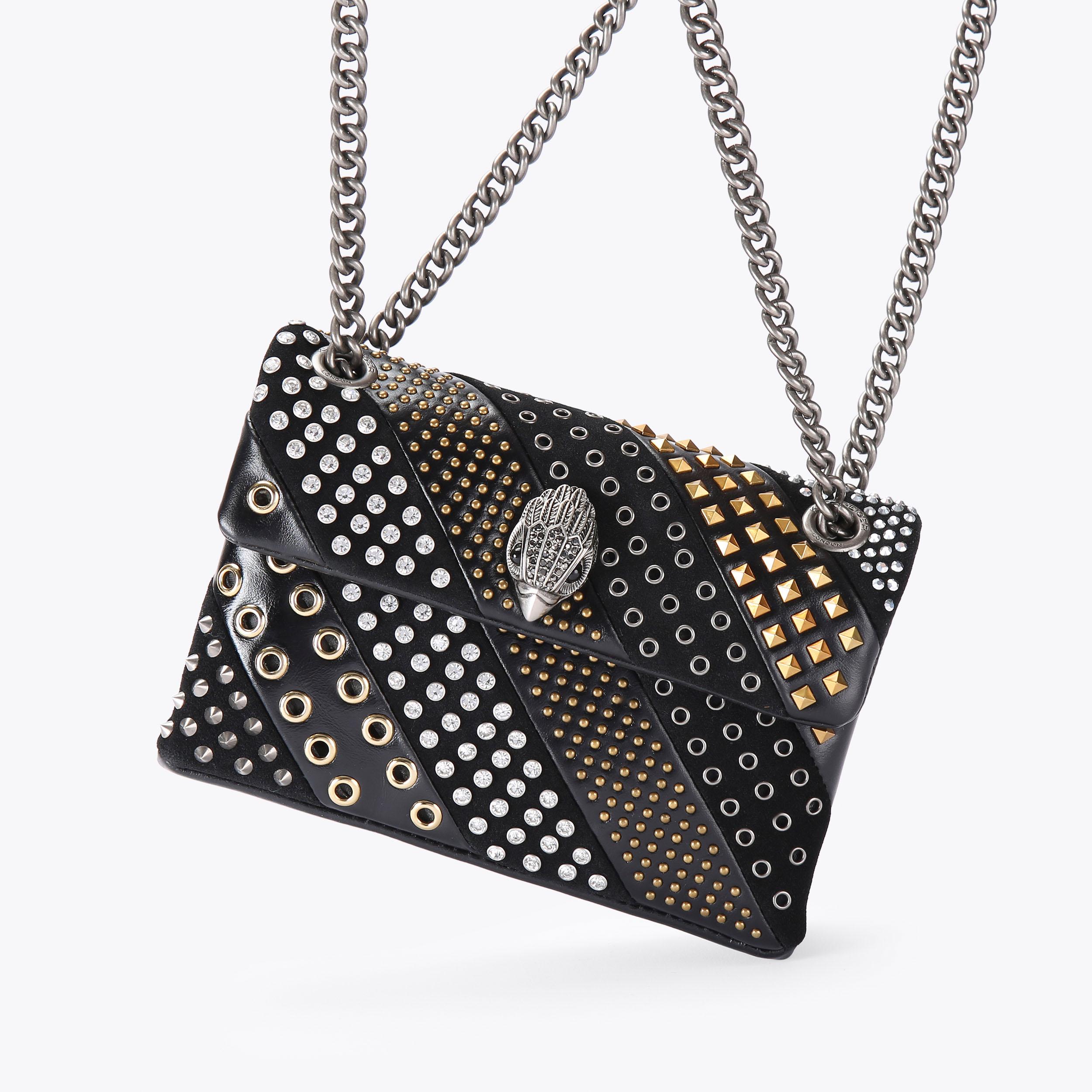 Black studded purse handbag online