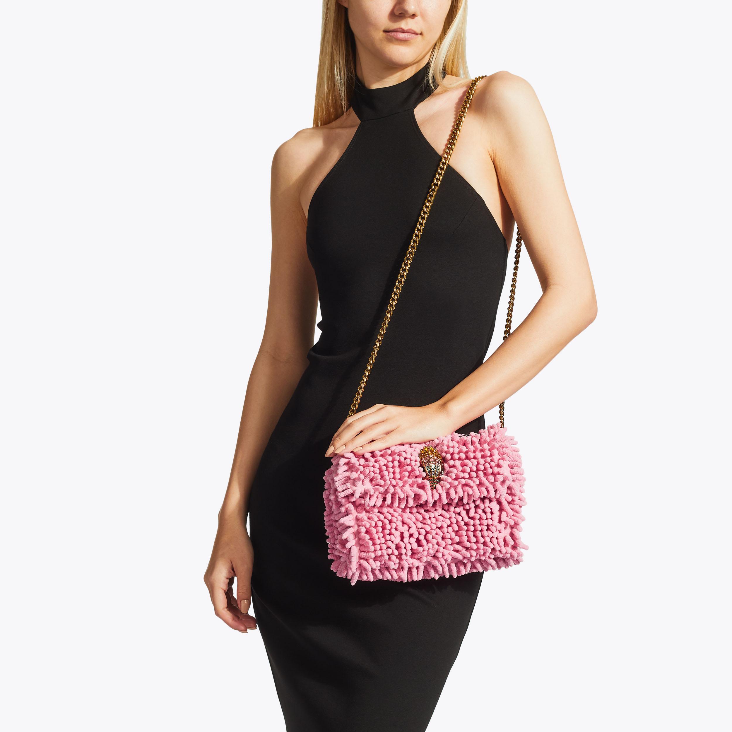 MEDIUM KENSINGTON Pink Cross Body Bag by KURT GEIGER LONDON
