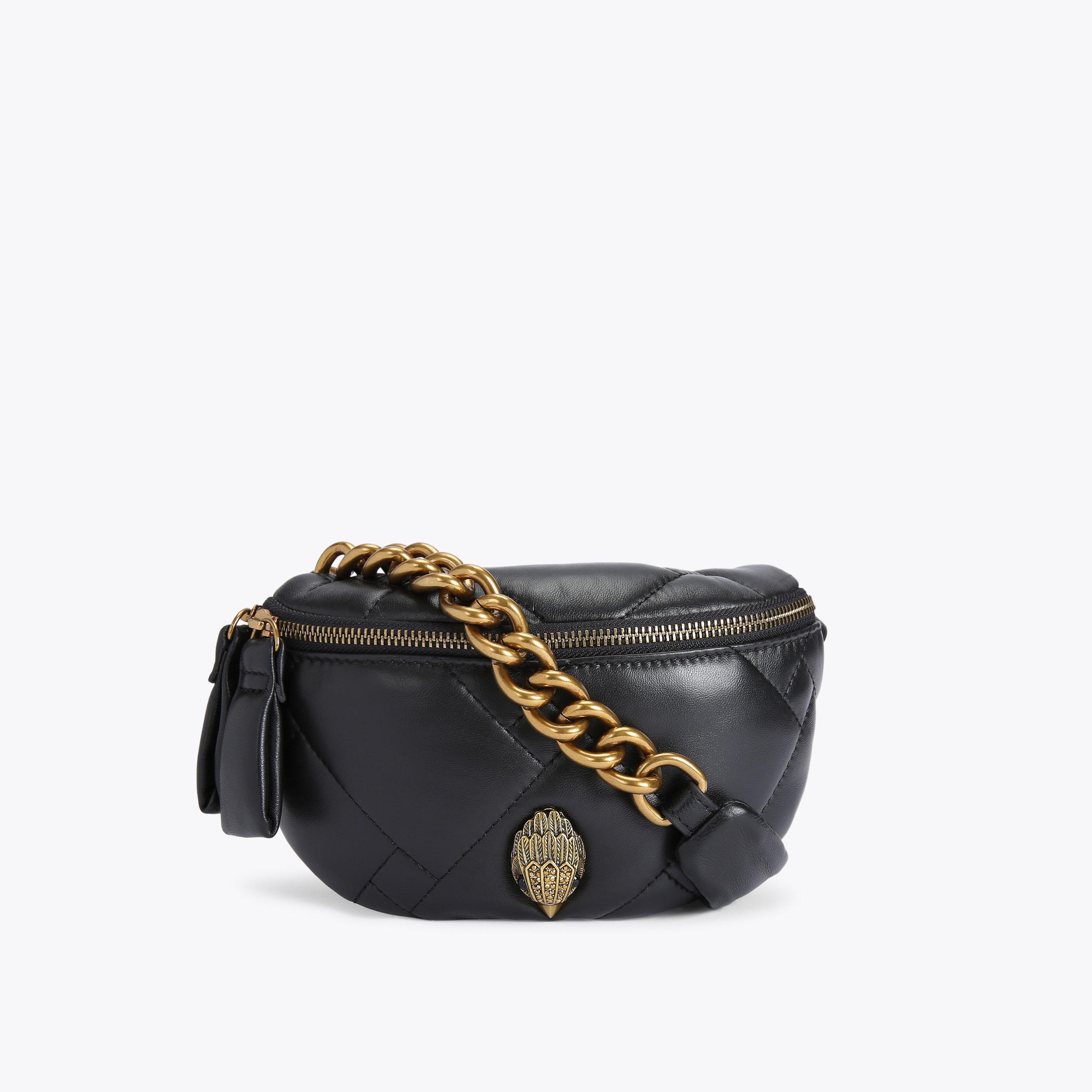 SM KENSINGTON S BELTBAG Black Belt Bag by KURT GEIGER LONDON